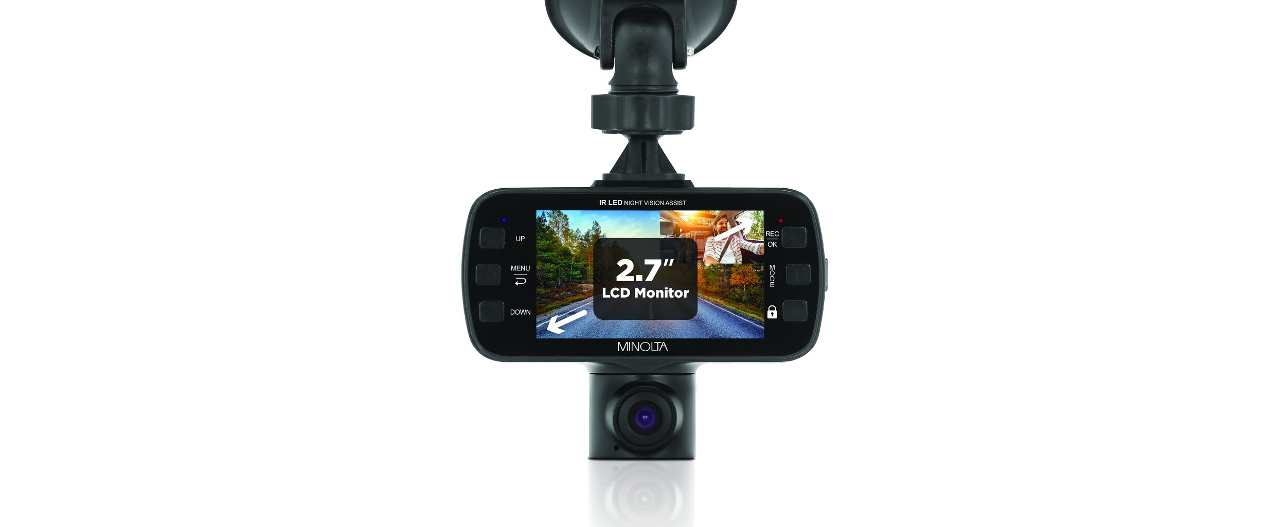 MNCD350X 2-Channel 1080p Dash Camera w/2.7 MNCD350X 2-Channel 1080p Dash Camera w/2.7